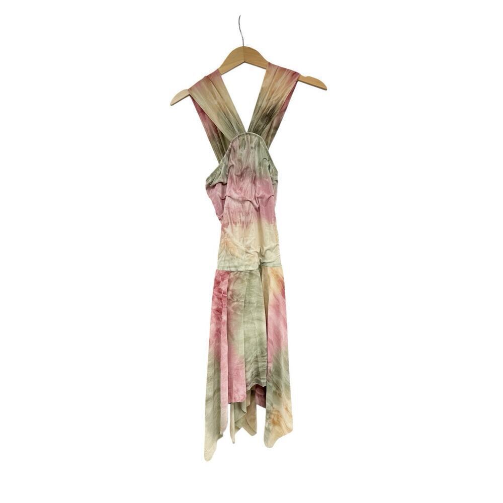 Dansco Watercolor Multicolor High Neck Lyrical Costume Sharkbite Hem Adult Large